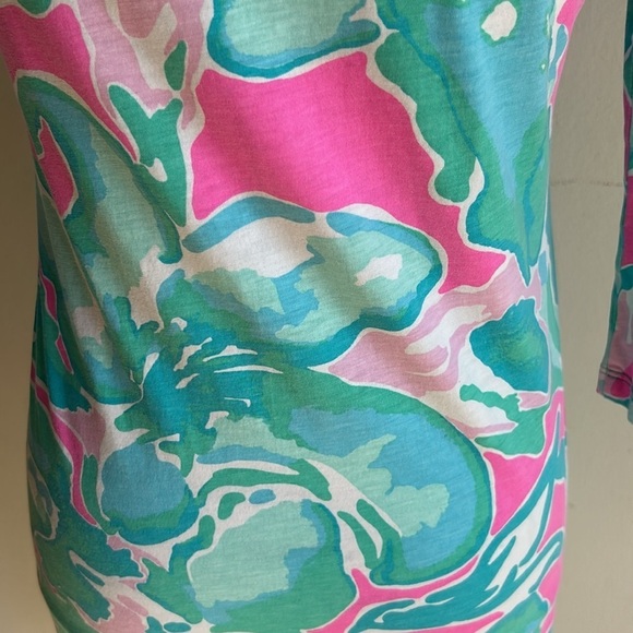 Lilly Pulitzer Alessia Tropical Pink Sands Dress Size XS - Picture 10 of 12